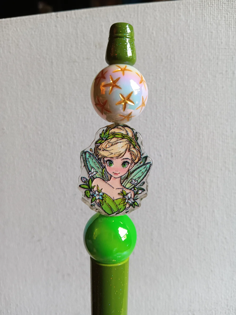 Green Fairy-Themed Beadable Pen